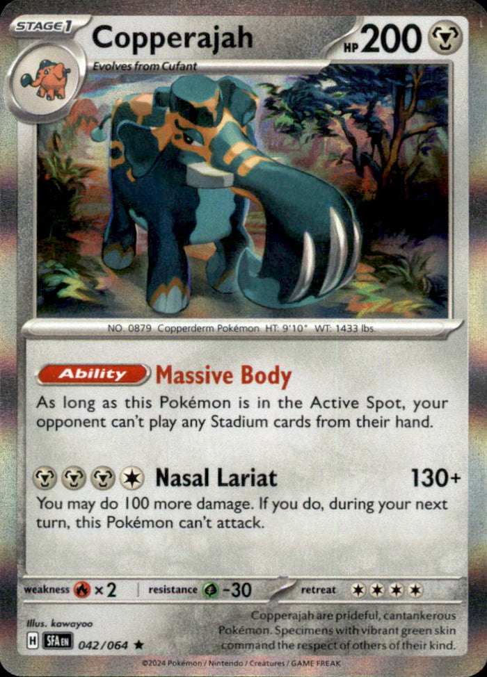 Copperajah Holo Rare SV: Shrouded Fable 042/064 NM