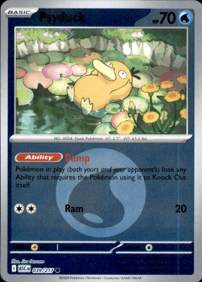 Psyduck (Energy Symbol) Reverse Holo Common ME: Ascended Heroes 039/217 NM