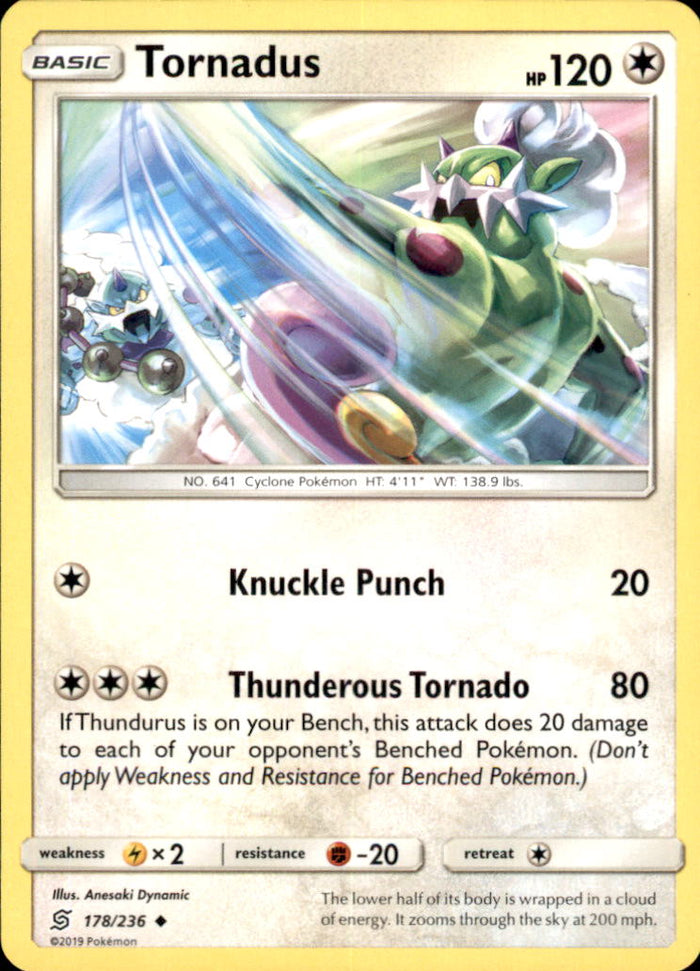 Tornadus Uncommon SM - Unified Minds 178/236 NM