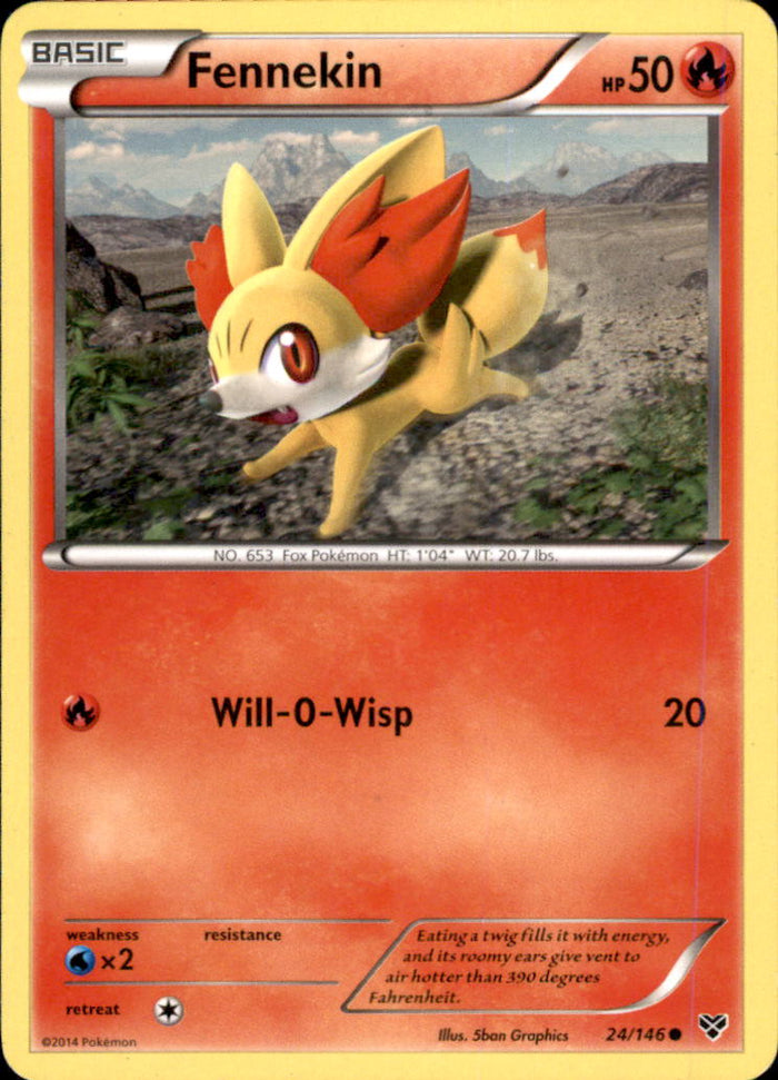 Fennekin Common XY Base Set 24/146 NM
