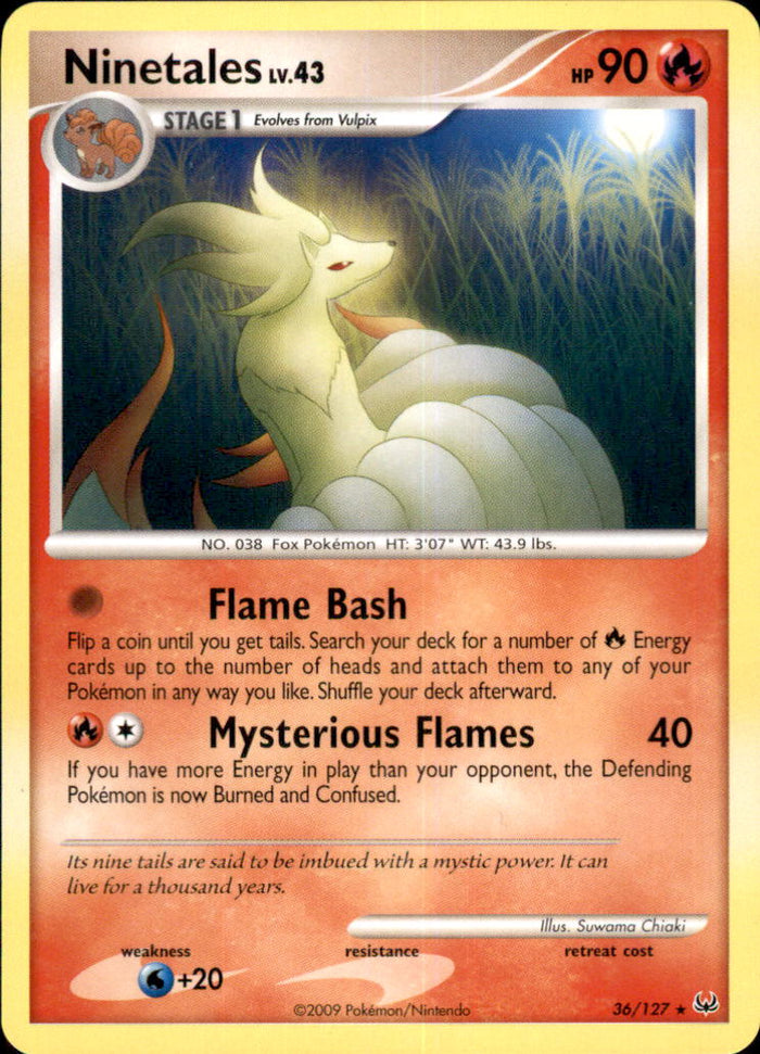 Ninetales Rare Platinum 36/127 NM