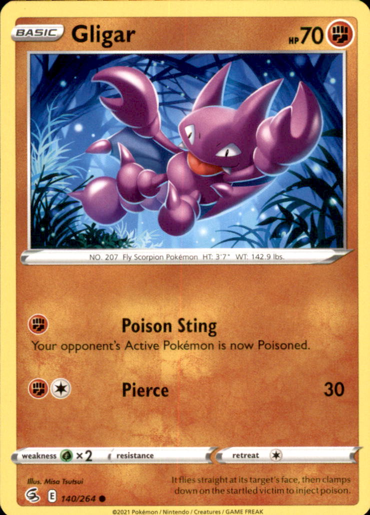 Gligar Common SWSH08: Fusion Strike 140/264 NM