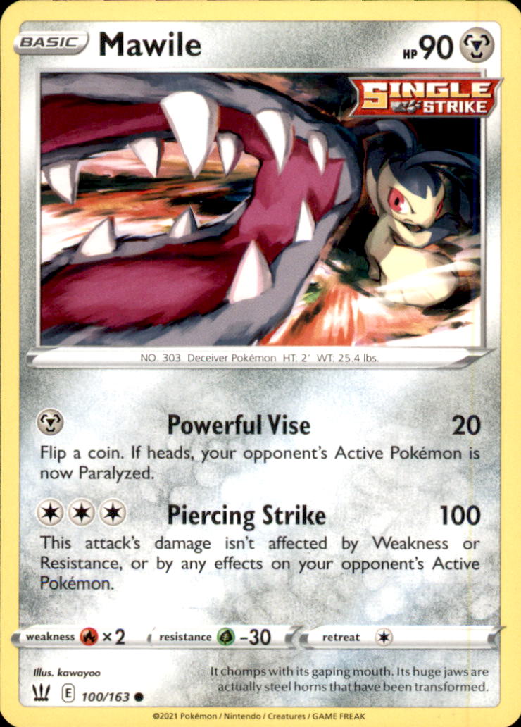 Mawile Common SWSH05: Battle Styles 100/163 NM