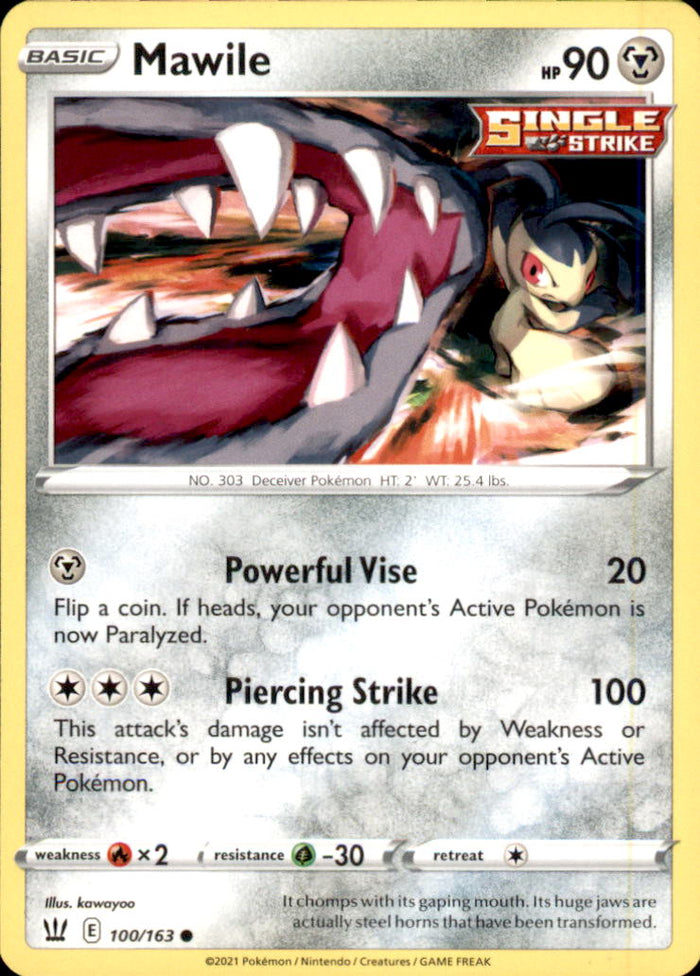 Mawile Common SWSH05: Battle Styles 100/163 NM