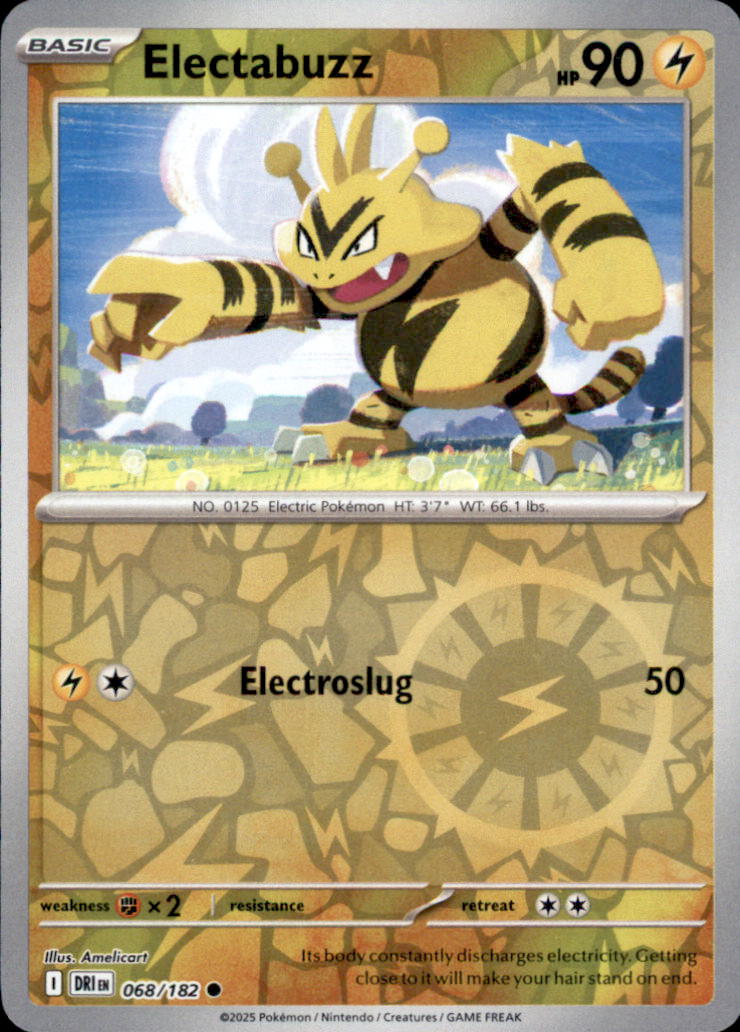Electabuzz Reverse Holo Common SV10: Destined Rivals 068/182 NM