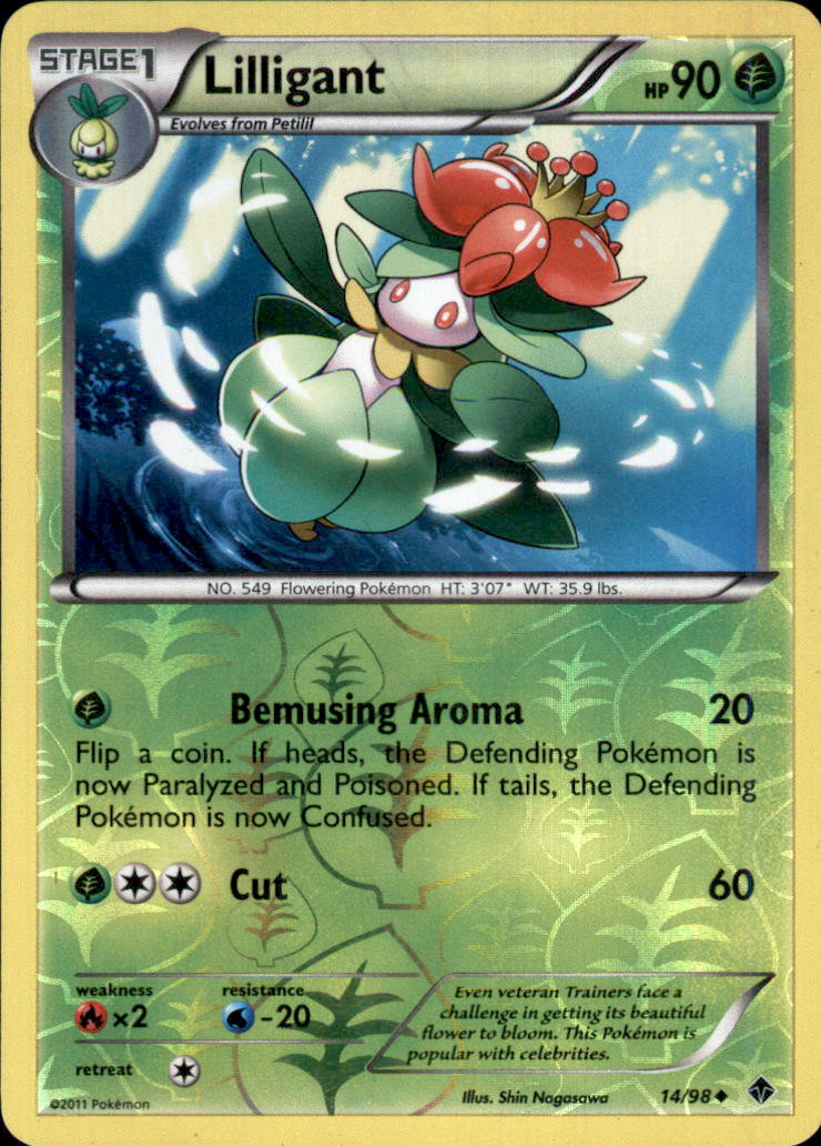 Lilligant Reverse Holo Uncommon Emerging Powers 14/98 NM