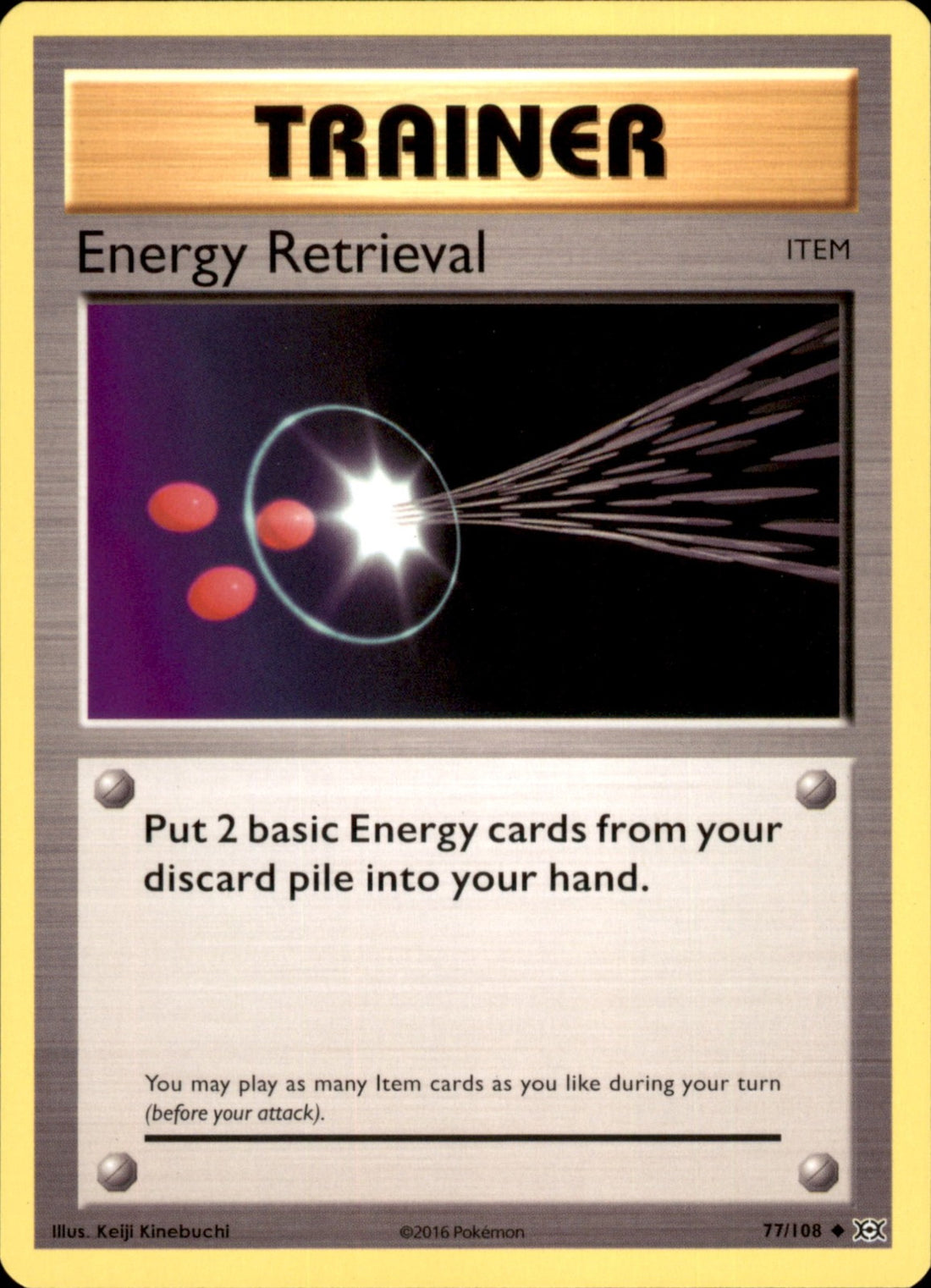 Energy Retrieval Uncommon XY - Evolutions 77/108 NM