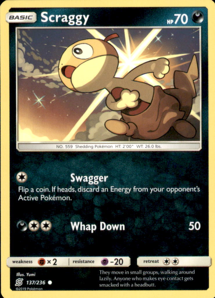 Scraggy Common SM - Unified Minds 137/236 NM