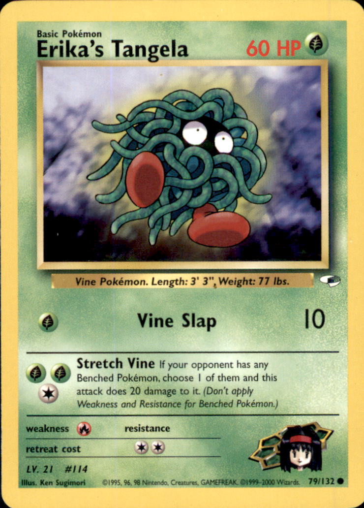 Erika's Tangela Unlimited Common Gym Heroes 079/132 LP