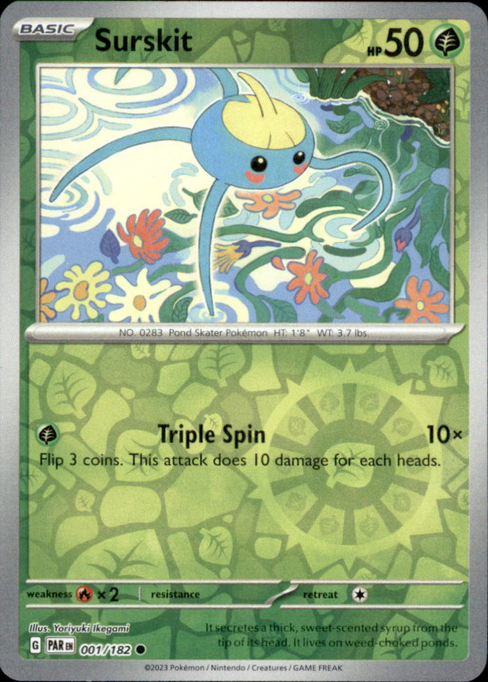Surskit Reverse Holo Common SV04: Paradox Rift 001/182 NM