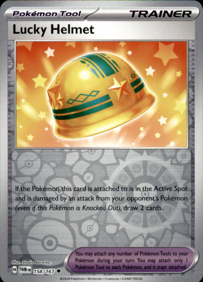 Lucky Helmet Reverse Holo Uncommon SV06: Twilight Masquerade 158/167 NM