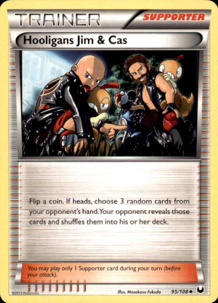 Hooligans Jim & Cas Uncommon Dark Explorers 95/108 NM