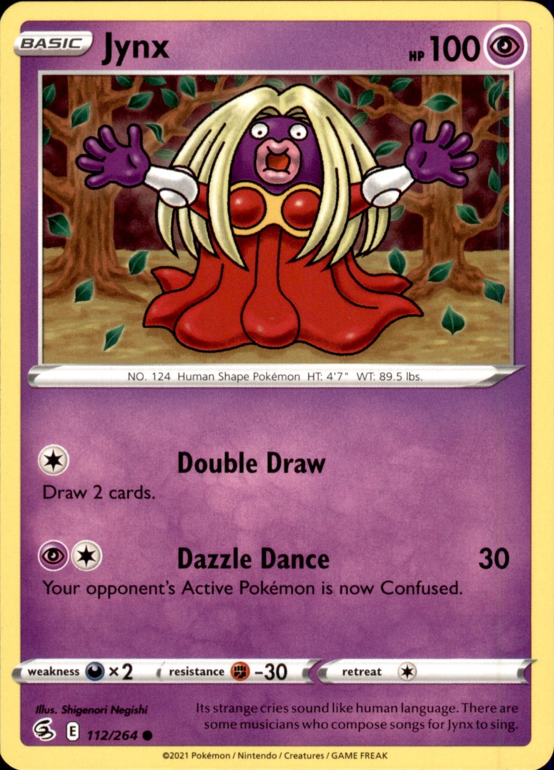 Jynx Common SWSH08: Fusion Strike 112/264 NM
