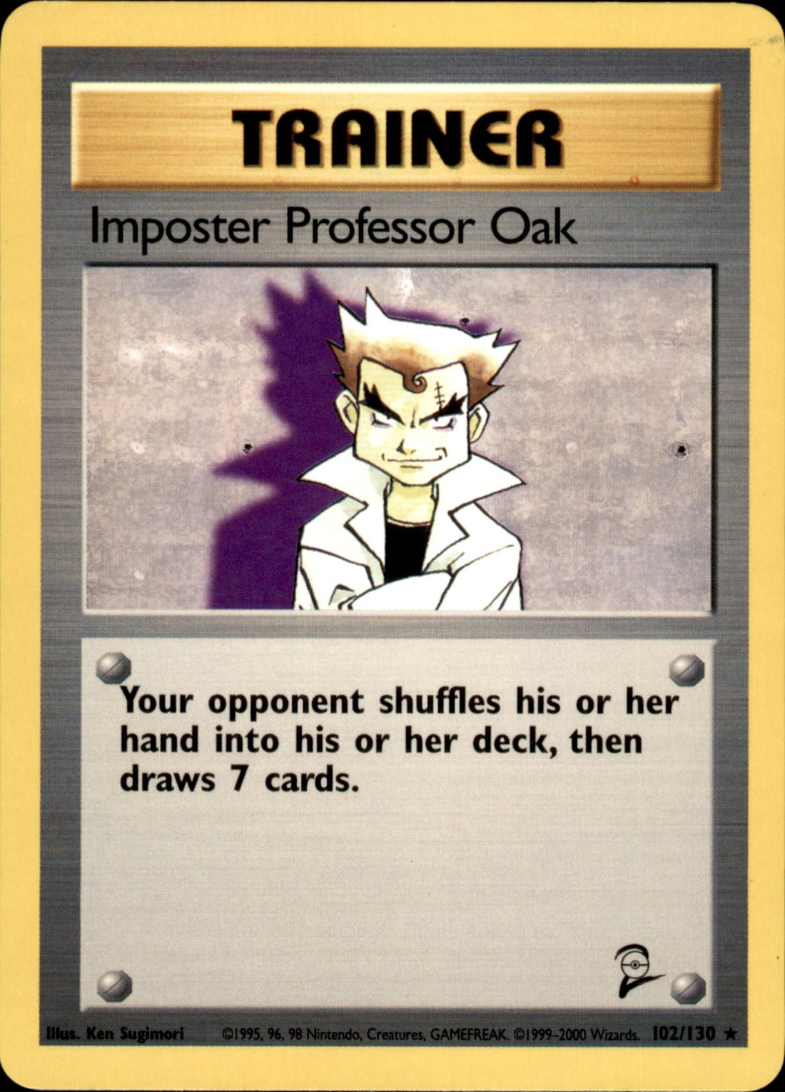 Imposter Professor Oak Rare Base Set 2 073/102 LP