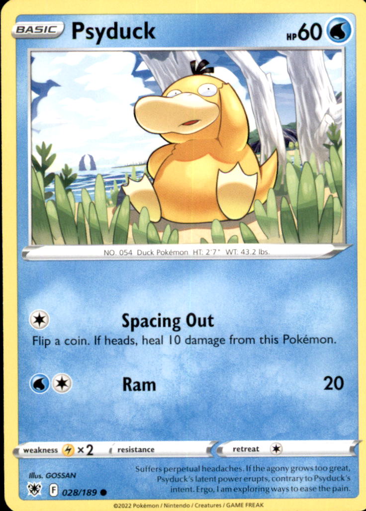 Psyduck Common SWSH10: Astral Radiance 028/189 NM