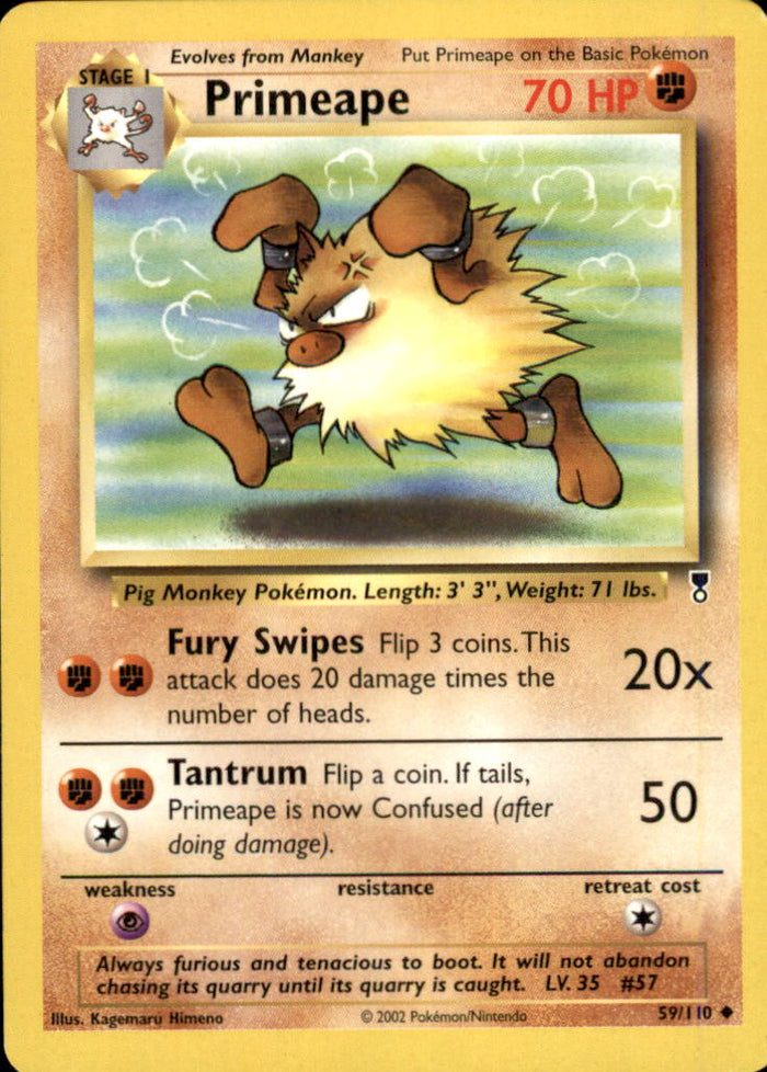 Primeape Uncommon Legendary Collection 059/110 LP