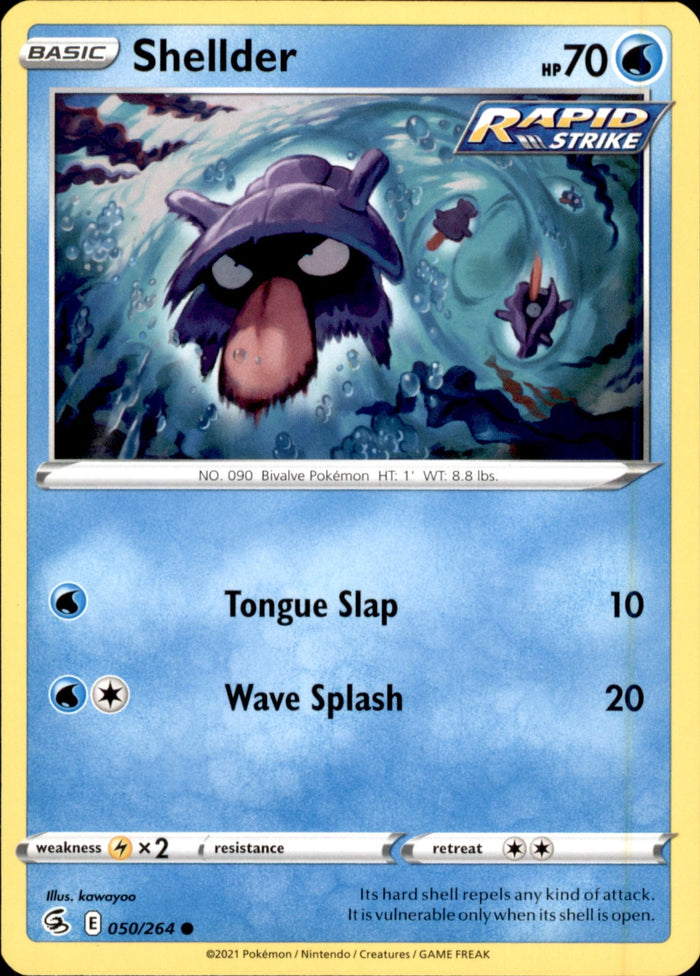 Shellder Common SWSH08: Fusion Strike 050/264 NM