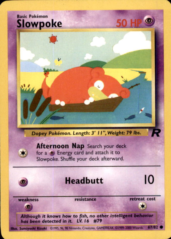Slowpoke Unlimited Common Team Rocket 67/82 LP