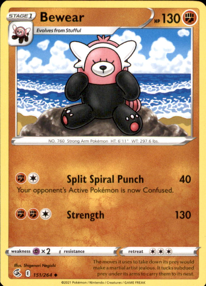 Bewear Uncommon SWSH08: Fusion Strike 151/264 NM