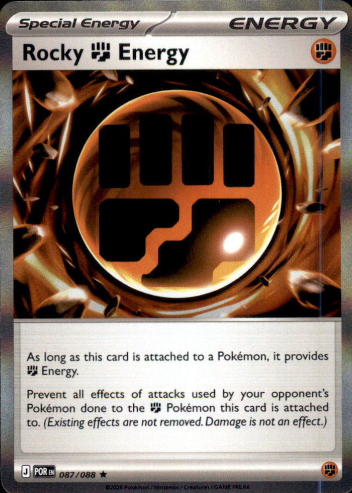 Rocky Fighting Energy Holo Rare ME03: Perfect Order 087/088 NM