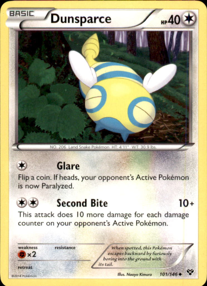 Dunsparce Uncommon XY Base Set 101/146 NM