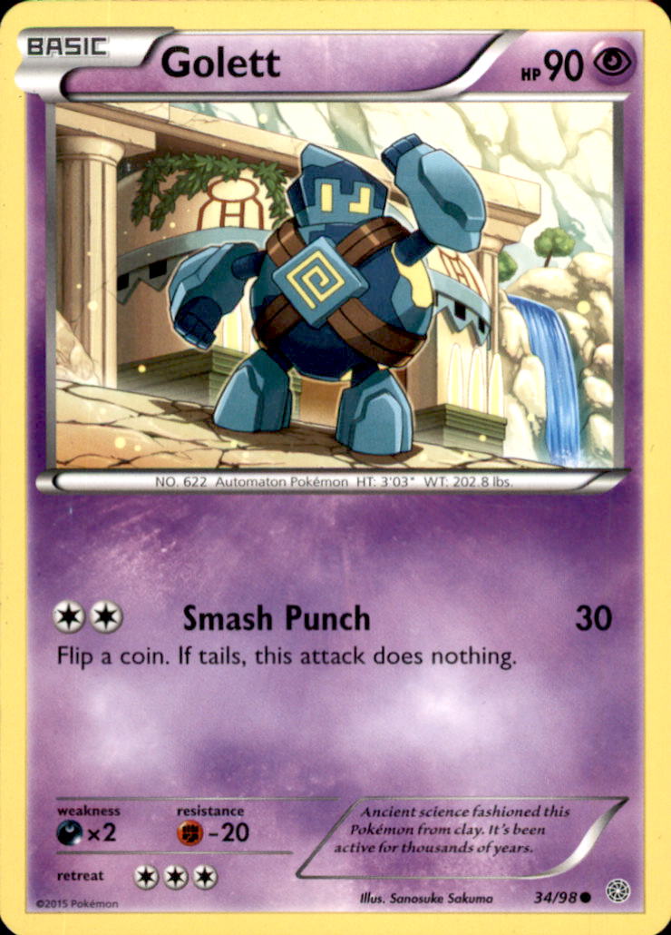 Golett Common XY - Ancient Origins 34/98 NM