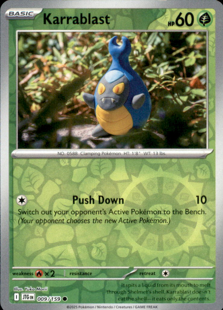 Karrablast Reverse Holo Common SV09: Journey Together 009/159 NM