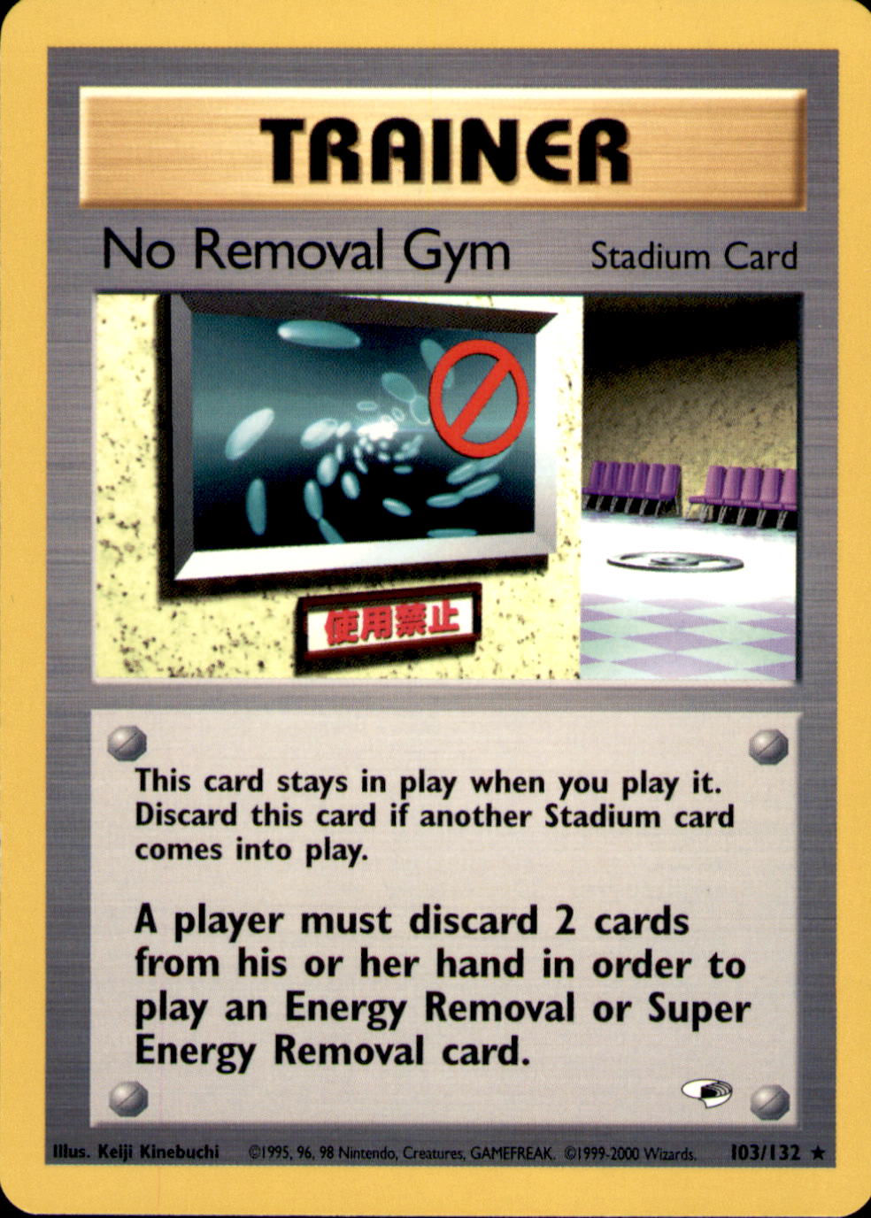No Removal Gym Unlimited Rare Gym Heroes 103/132 NM