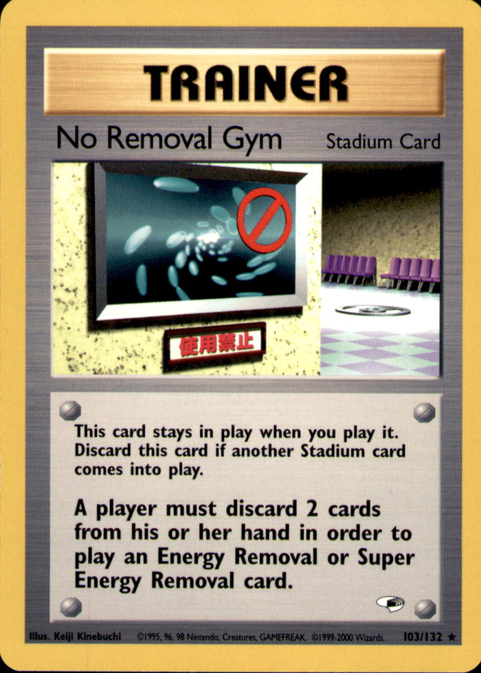 No Removal Gym Unlimited Rare Gym Heroes 103/132 NM