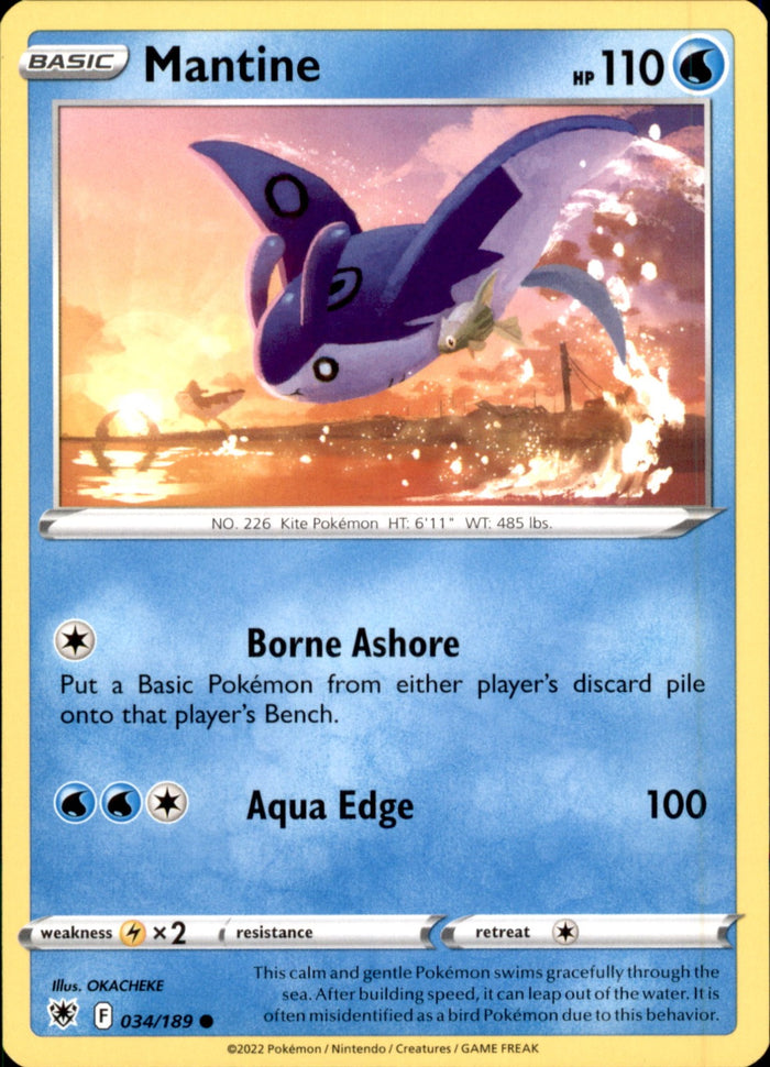 Mantine Common SWSH10: Astral Radiance 034/189 NM