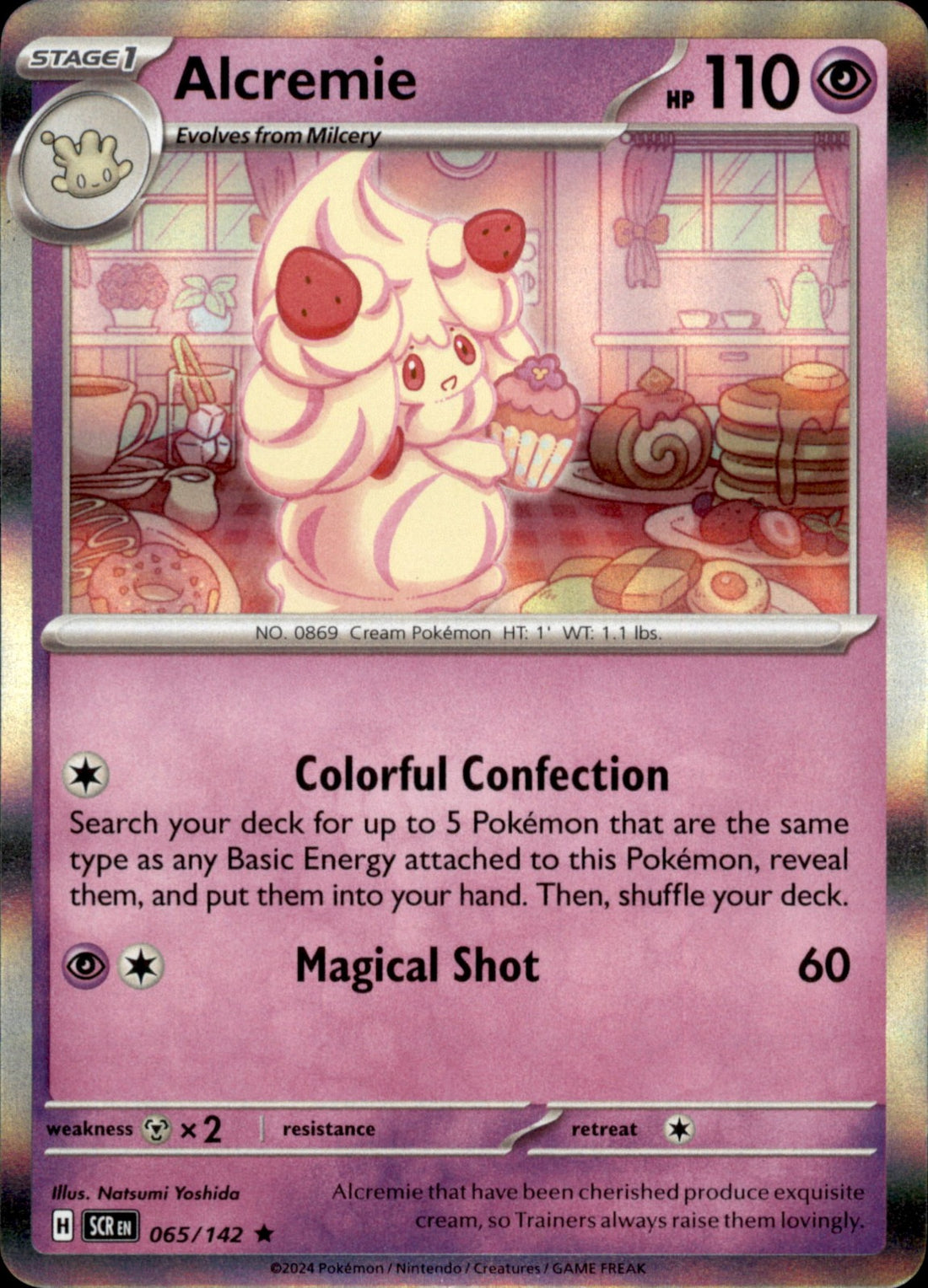 Alcremie Holo Rare SV07: Stellar Crown 065/142 NM