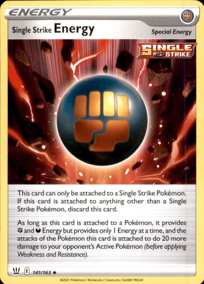 Single Strike Energy Uncommon SWSH05: Battle Styles 141/163 NM