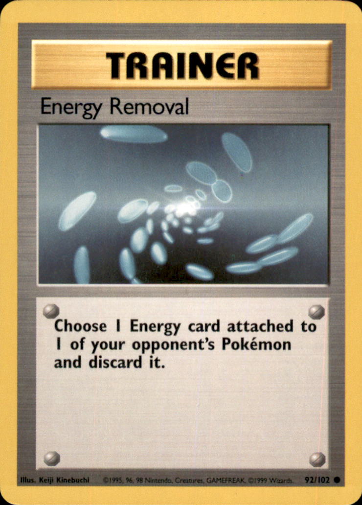 Energy Removal Common Base Set 092/102 NM