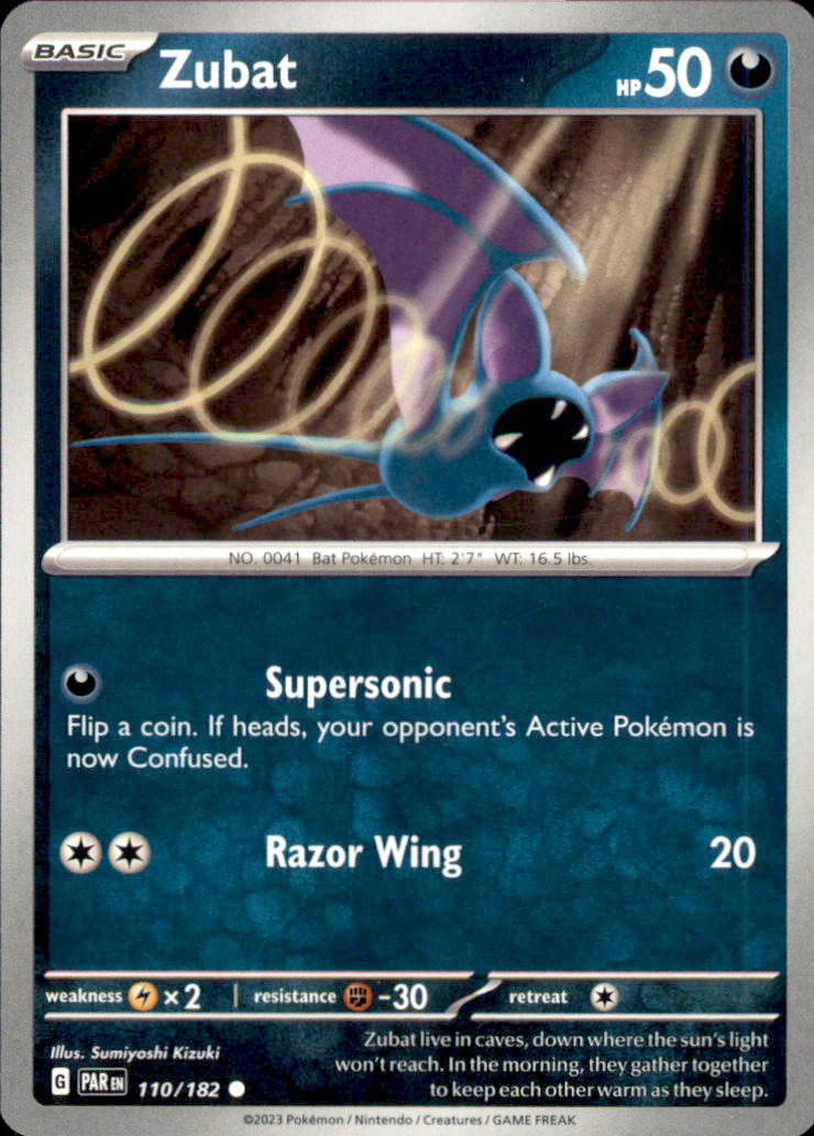 Zubat Common SV04: Paradox Rift 110/182 NM