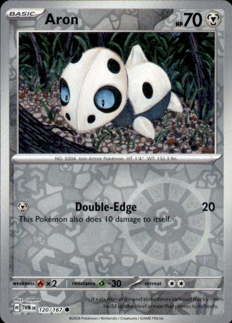 Aron Reverse Holo Common SV06: Twilight Masquerade 120/167 NM