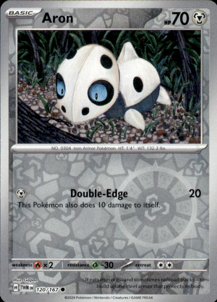 Aron Reverse Holo Common SV06: Twilight Masquerade 120/167 NM
