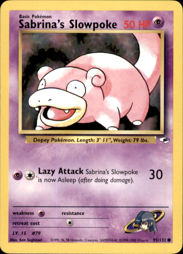 Sabrina's Slowpoke Unlimited Common Gym Heroes 095/132 LP