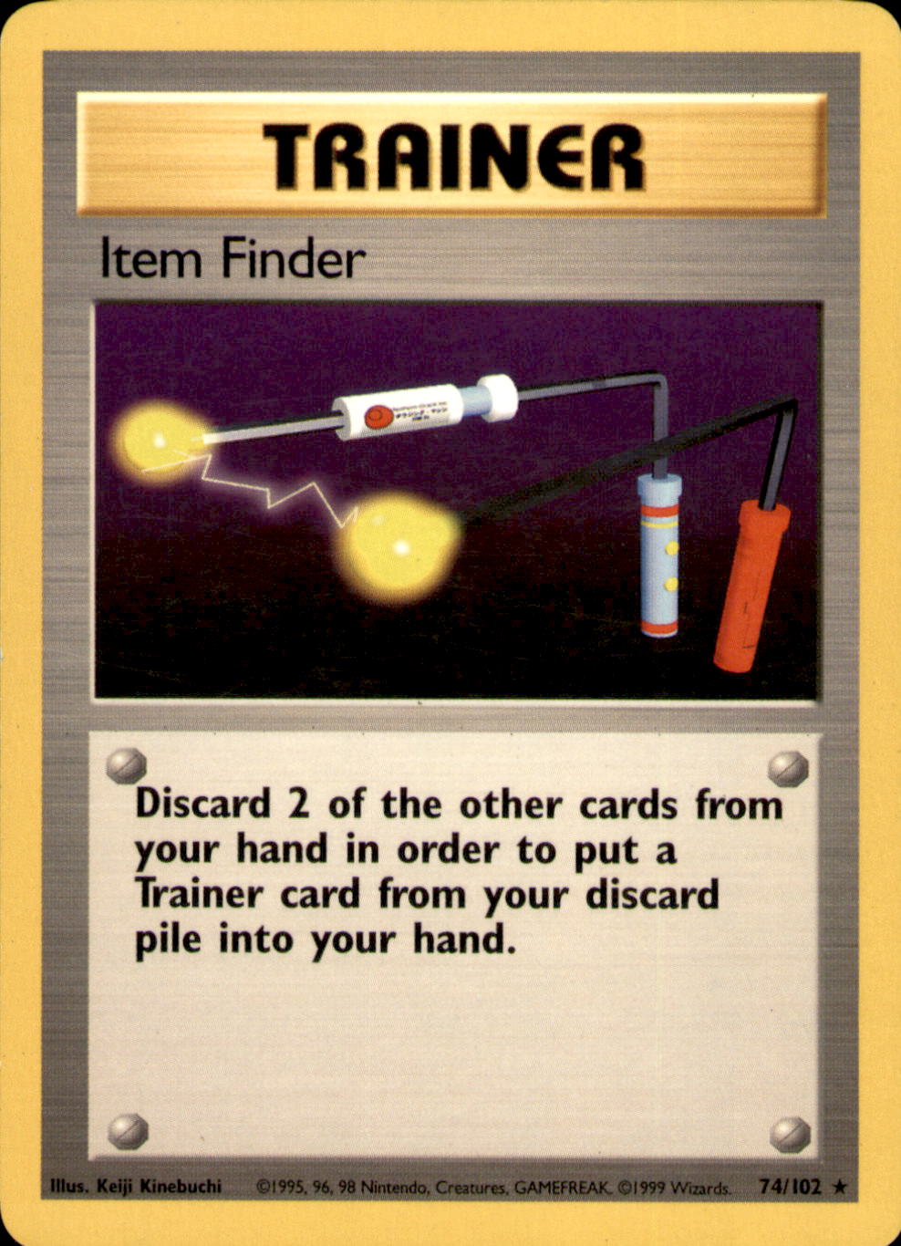 Item Finder Rare Base Set 074/102 MP