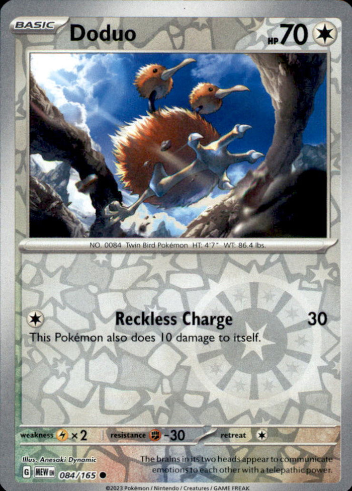 Doduo Reverse Holo Common SV: Scarlet & Violet 151 084/165 NM