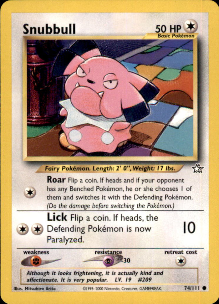 Snubbull Unlimited Common Neo Genesis 074/111 NM