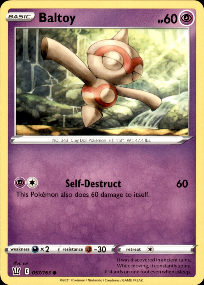 Baltoy Common SWSH05: Battle Styles 057/163 NM