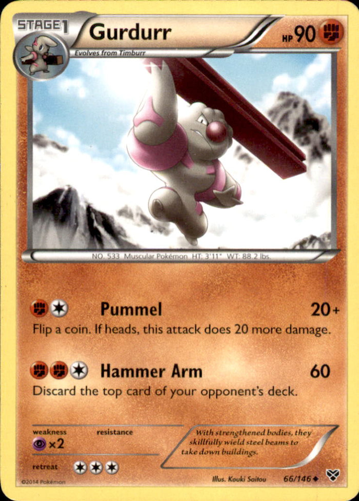 Gurdurr Uncommon XY Base Set 66/146 NM