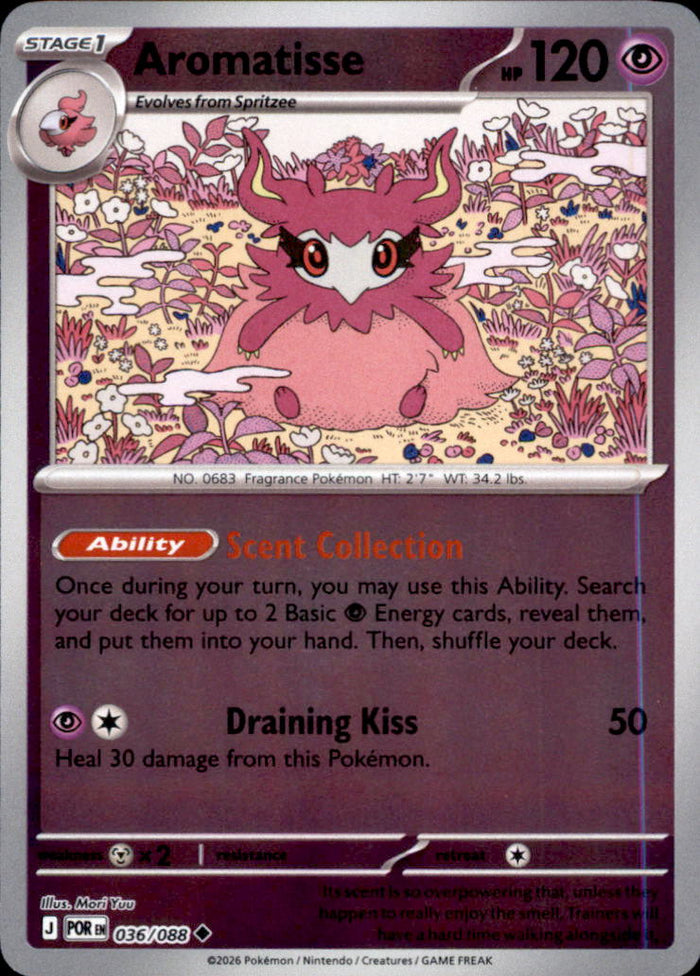 Aromatisse Reverse Holo Uncommon ME03: Perfect Order 036/088 NM