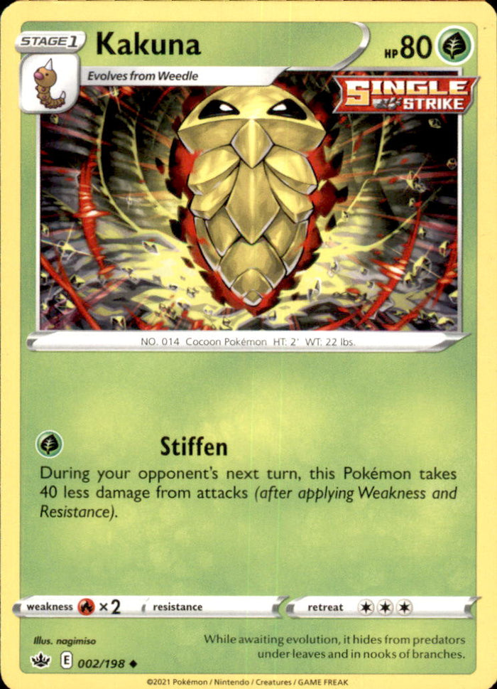 Kakuna Uncommon SWSH06: Chilling Reign 002/198 NM