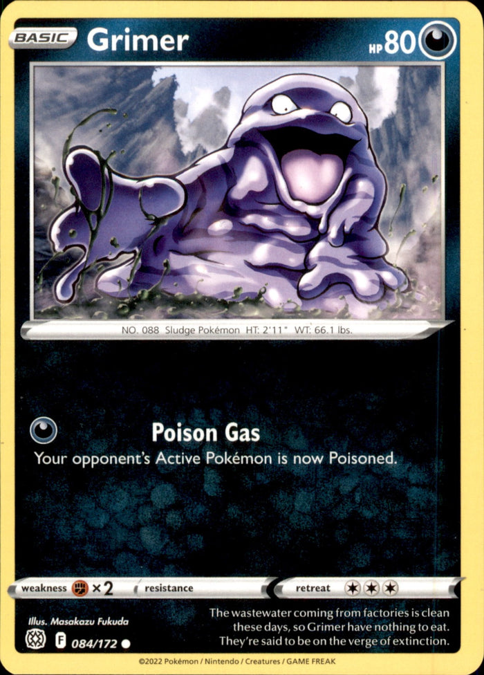 Grimer Common SWSH09: Brilliant Stars 084/172 NM