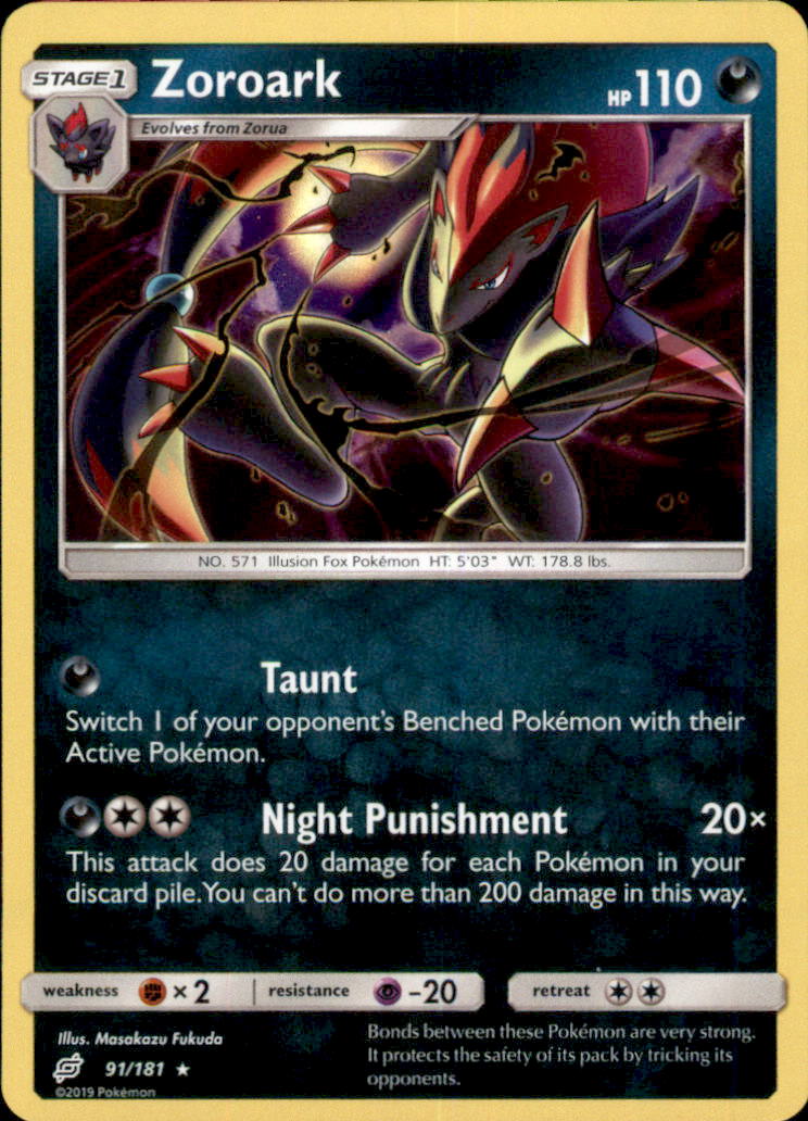 Zoroark Holo Rare SM - Team Up 91/181 NM