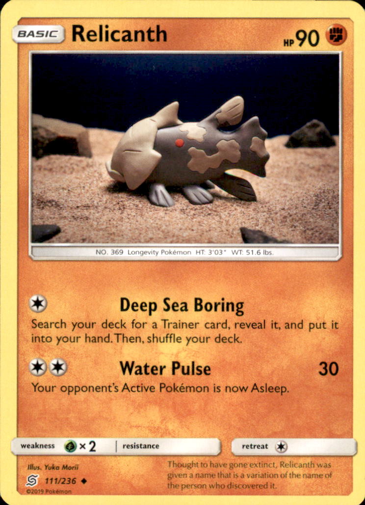 Relicanth Uncommon SM - Unified Minds 111/236 NM