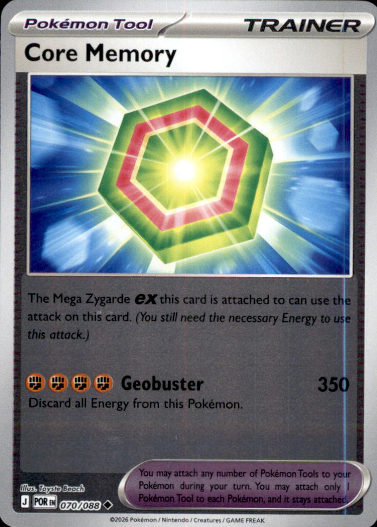 Core Memory Reverse Holo Uncommon ME03: Perfect Order 070/088 NM