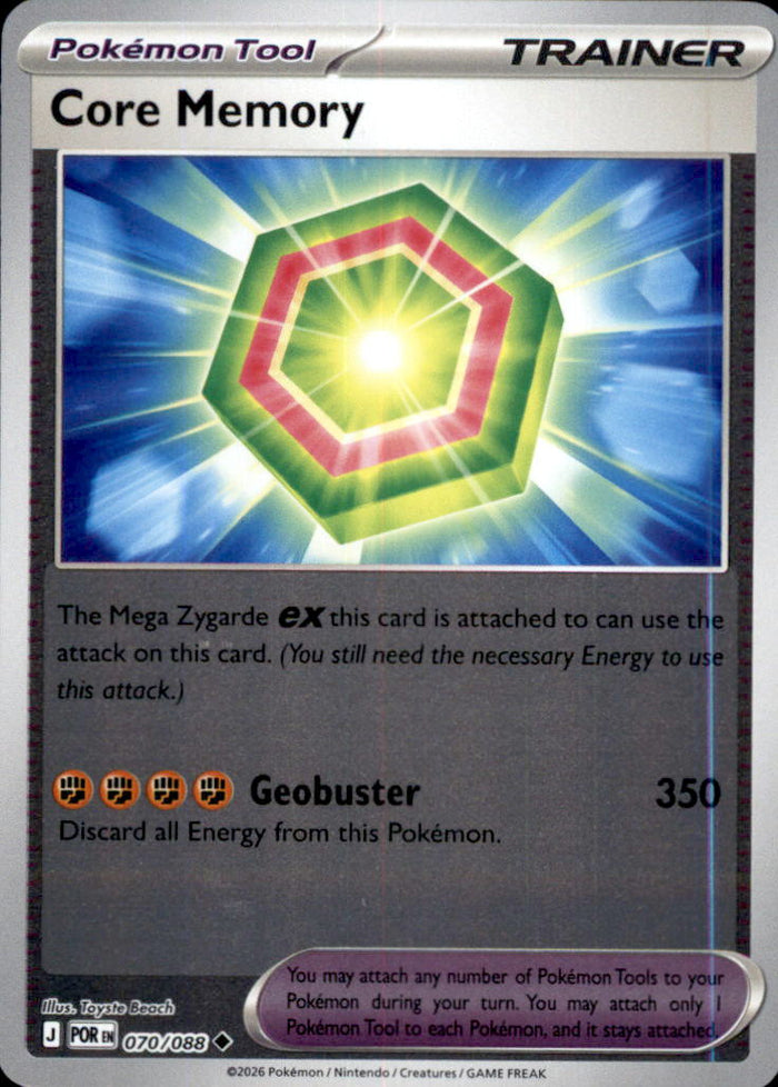 Core Memory Reverse Holo Uncommon ME03: Perfect Order 070/088 NM