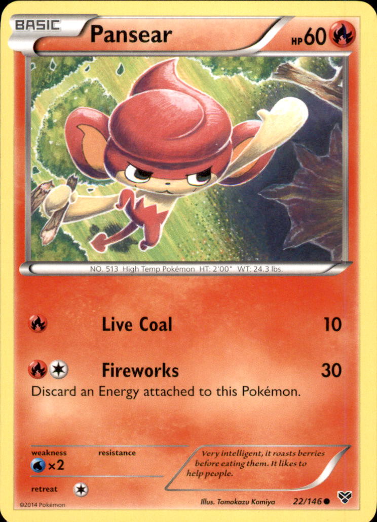 Pansear Common XY Base Set 22/146 NM